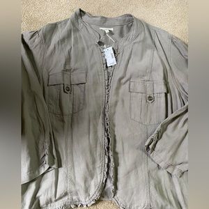 Maurice’s NWT Grey Size 3 3/4 sleeve jacket